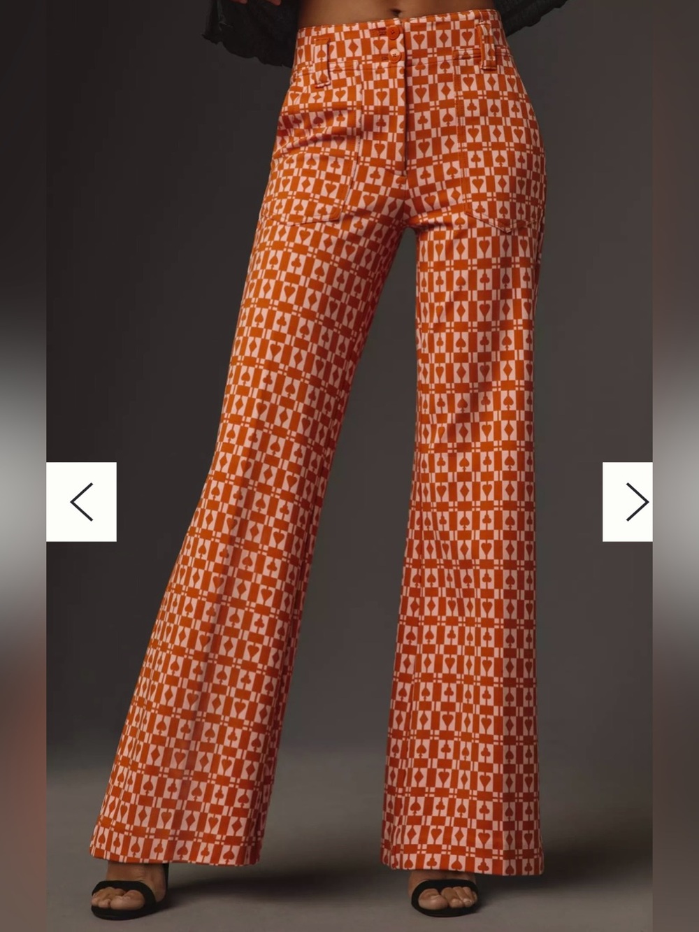 Anthropologie Naomi Ponte Wide-Leg Flare Pants by Maeve Printed Edition XL Tall - Picture 2 of 5